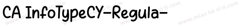 CA InfoTypeCY-Regula字体转换
